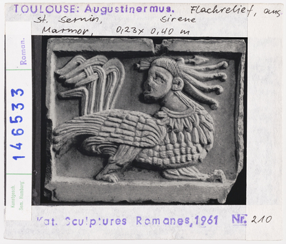 Vorschaubild Toulouse: Augustinermuseum, Flachrelief aus St. Sernin, Sirene 